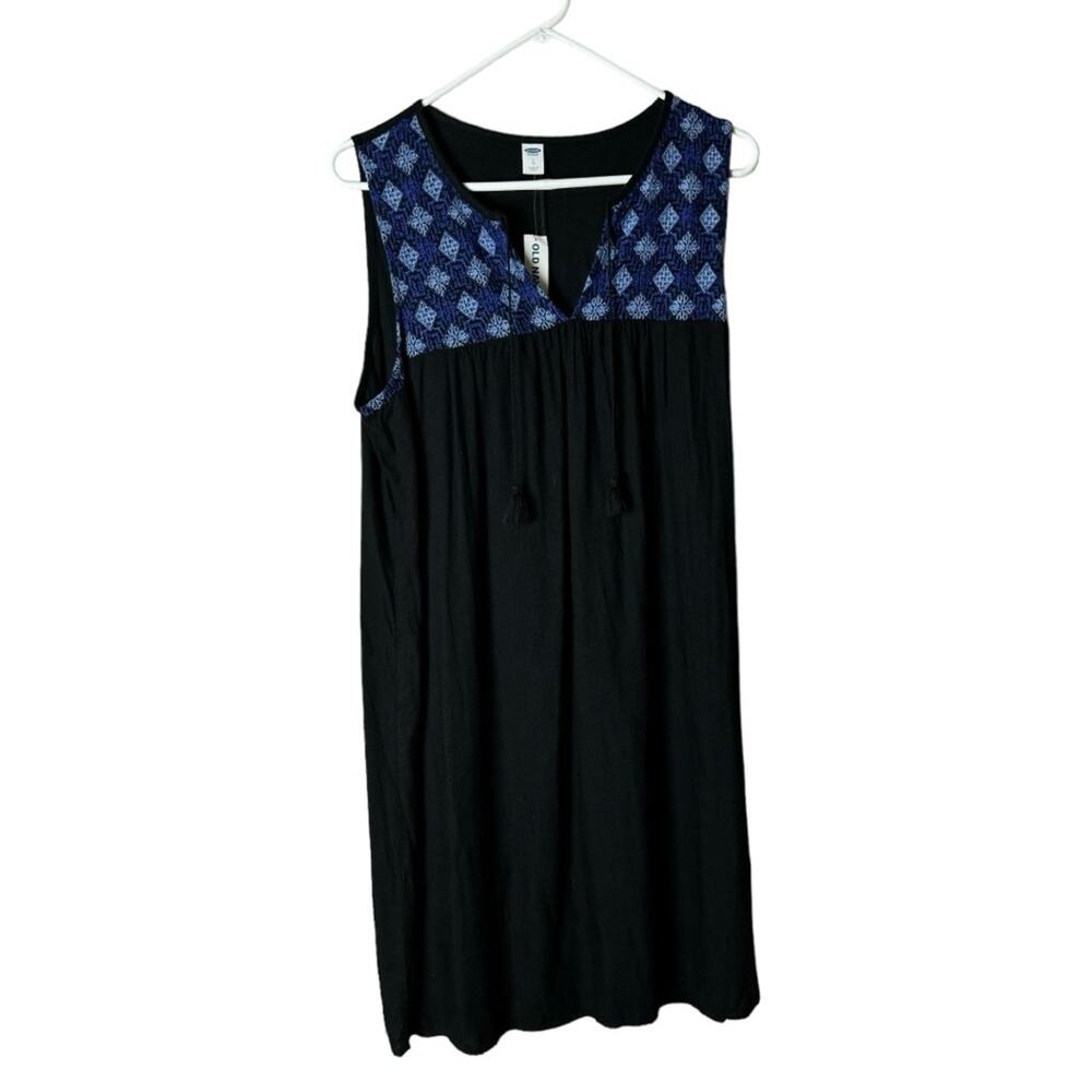 Old Navy Women’s Short Sleeve V-Front Dress With Tassel Sz L